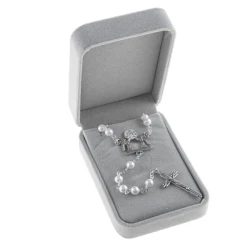 Różańce ślubne/małżeńskie  - Naturalna perła - komplet + pudełko